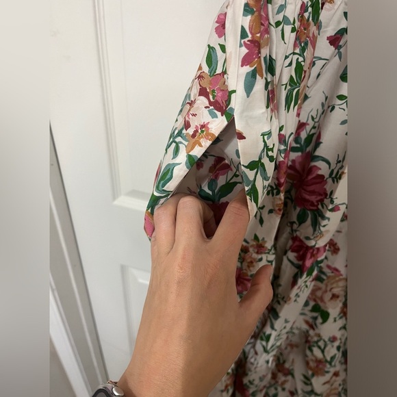 Anthropologie The Somerset Maxi Dress: Puff-Sleeve Edition Tiered Pockets Cotton - Picture 14 of 15